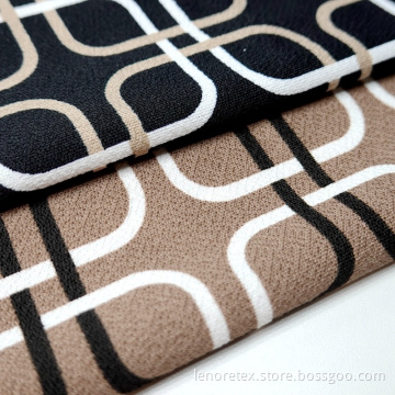 Dty Sticka Polyester Spandex Moss Crepe Trycktyg